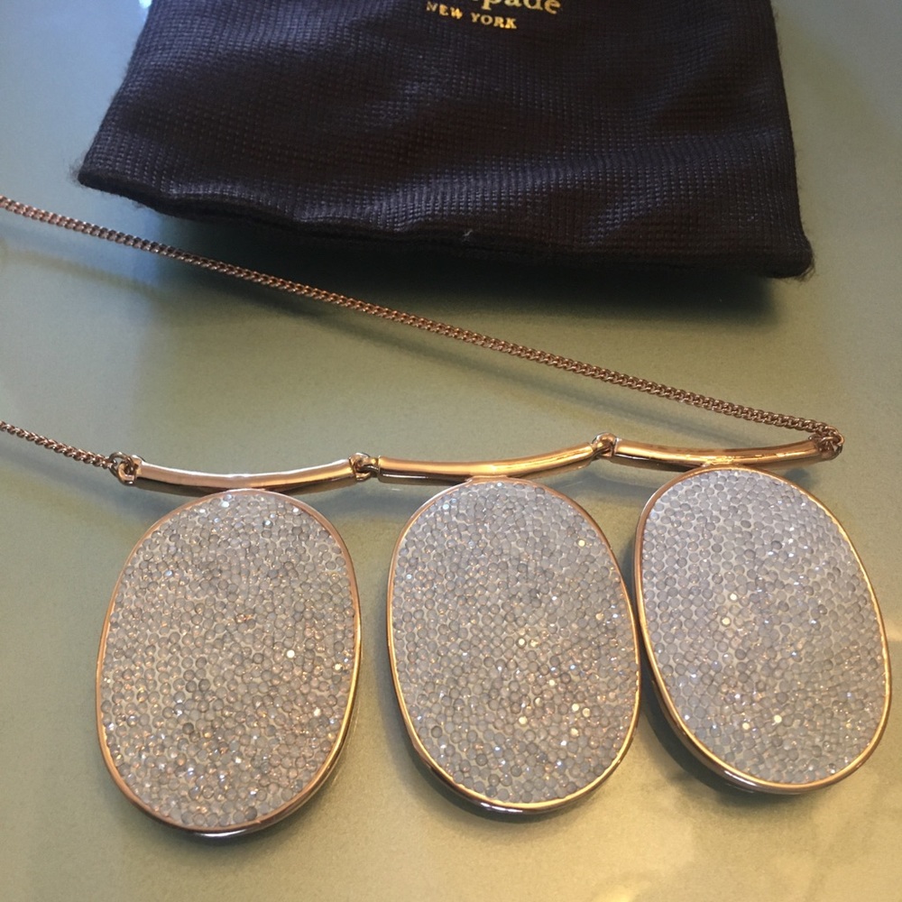 Do wonders Kate Spade New York, opal pave shining crystals, rose gold necklace. - Picture 3 of 11